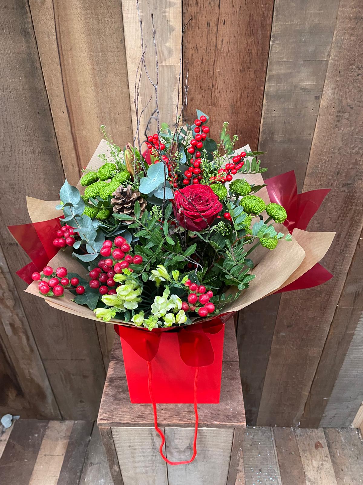 Festive Flowers - Hand Tied Arrangement
