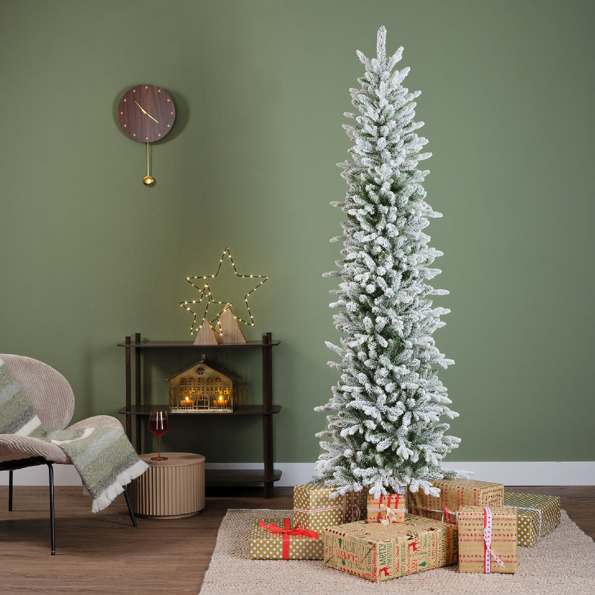 Everlands 7ft 'Snowy Slim Fir'